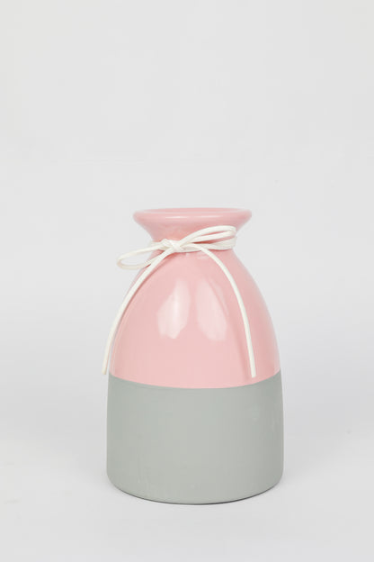 ROPE NECK VASE - PINK