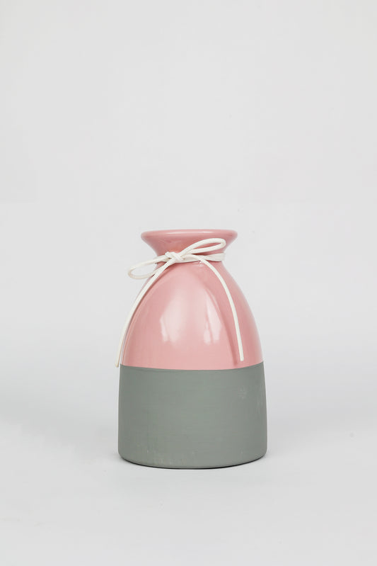 ROPE NECK VASE - PINK