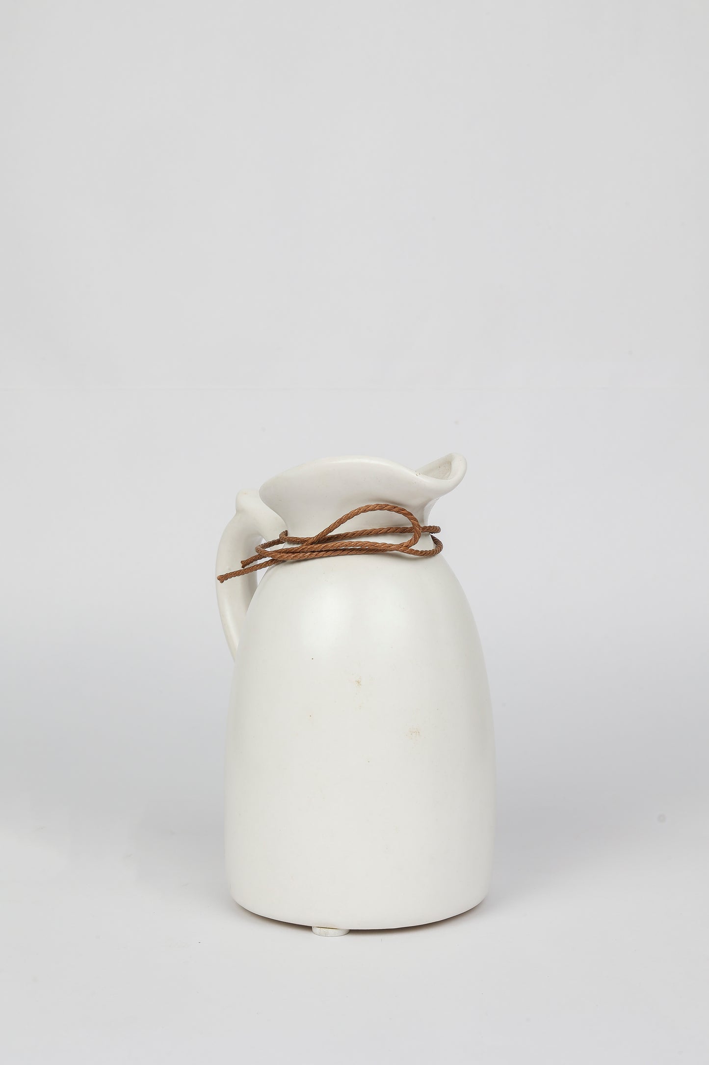 ROPE NECK VASE - WHITE