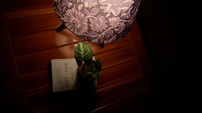 Tripod Lamp Blue Floral