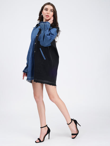 Denim Shirt Dress for Women