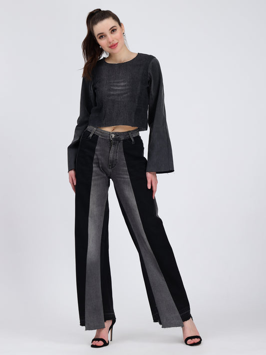 DOUBLE SHADE PANT(BLACK)