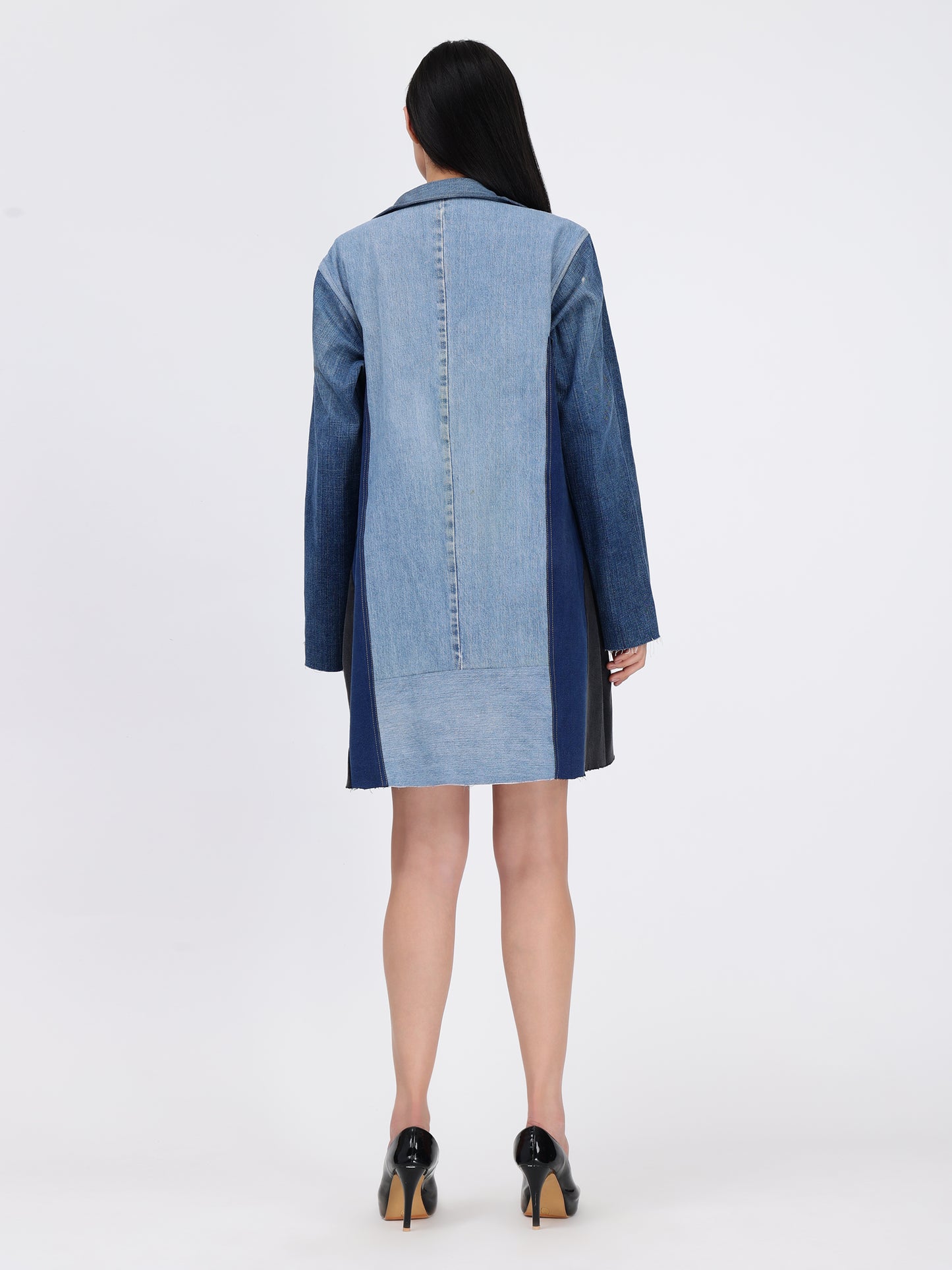 Denim Blazer Dress for Women